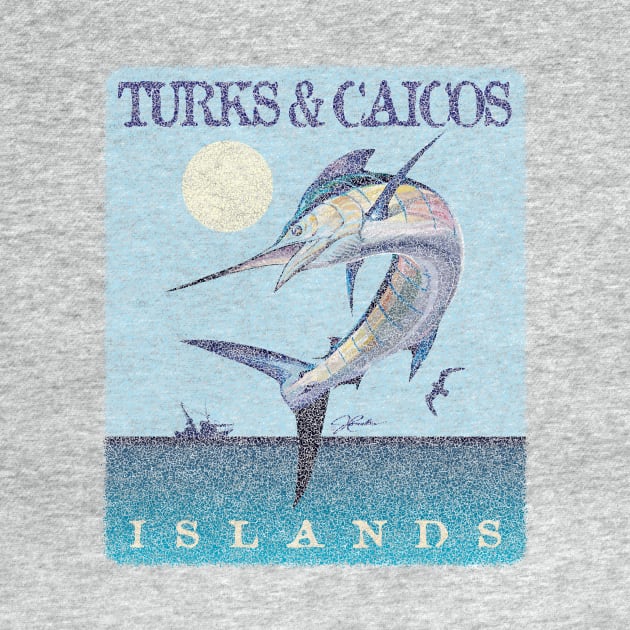 Turks & Caicos Islands Leaping Marlin (Distressed) by jcombs